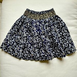 Floral Navy Skirt 8yo